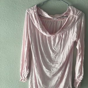 Venus soft cowl neck off the shoulder long sleeve top